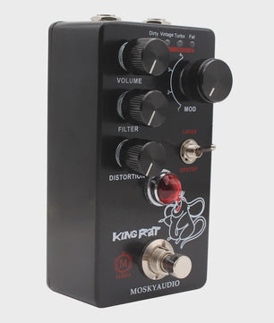 MOSKY King Rat Gitaar Effectpedaal - Distortion met 4 Selectieknoppen