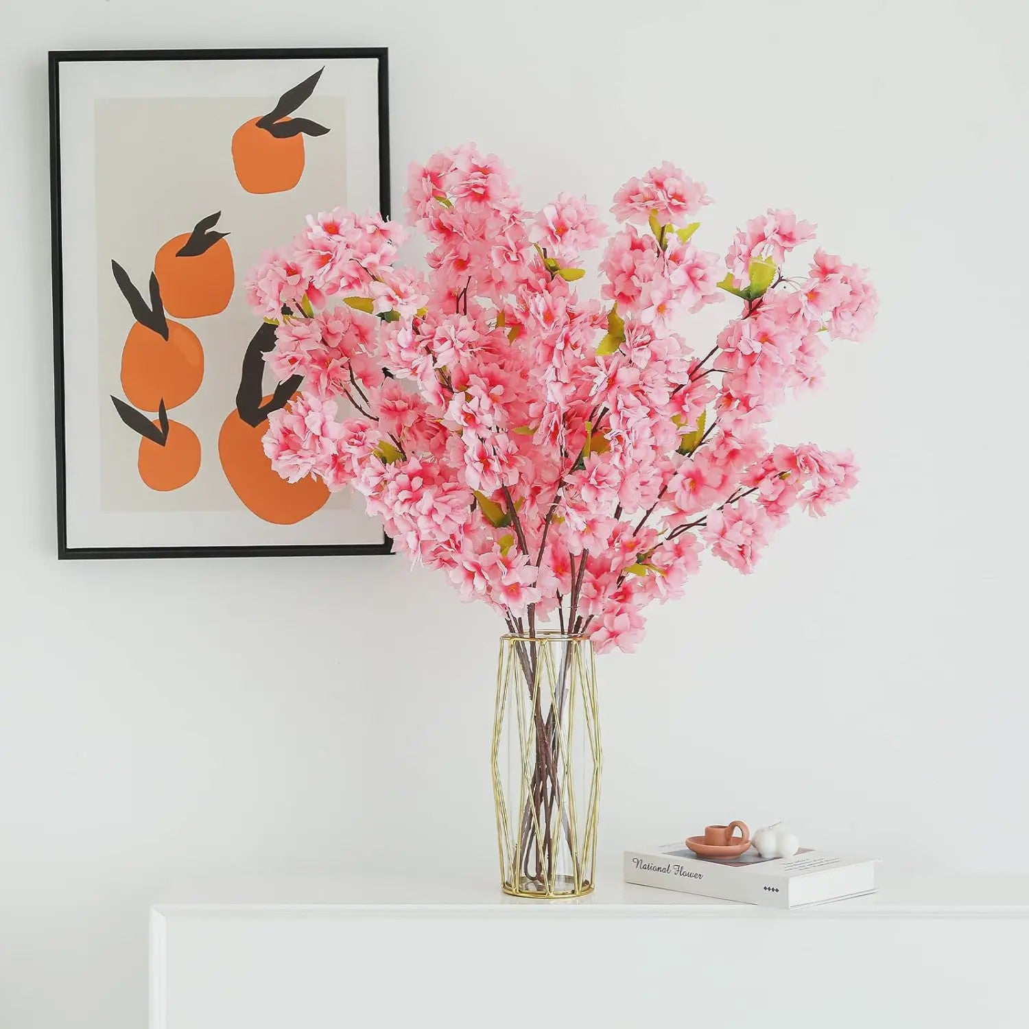 Kunstbloemen Boeket Sakura Takken - Sfeervolle Decoratie voor Huis, Feest & Bruiloft