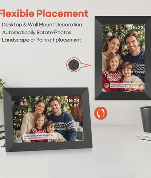 Frameo Smart WiFi Digitale Fotolijst 10.1 Inch HD Touchscreen met 32GB/64GB Opslag en Wandmontage