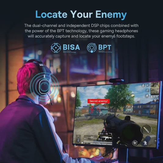 Baseus GH02 Gaming Headset: Draadloos, Bluetooth 5.3, 2.4G, RGB, 40mm Drivers, 40u Batterij
