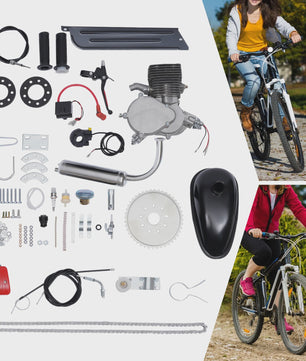 100CC 2-Takt Fietsmotor Kit - Benzine Motor voor Fietsen - Luchtgekoeld