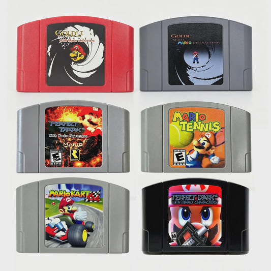 64-Bit Console Game Cartridge Collectie - Mario Serie (NTSC Versie)
