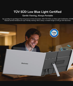 Blackview DCM8 Draagbare Triple Monitor - 15.3" IPS FHD, 100W PD, Plug & Play