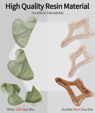 Grote Resin Gua Sha Schraper voor Lichaam en Gezicht - Lymfedrainage & Cellulitis Massage