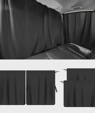 4-delige Set Auto Gordijnen: Privacy & Zonwering voor Comfortabel Reizen en Slapen