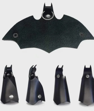 Stoere Batman Bat-vormige Leeren Sleutelhanger voor Auto, Tas & Taille - Uniseks Accessoire