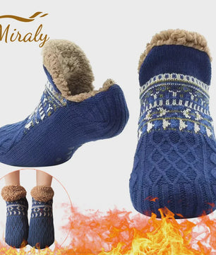 Super Warme Unisex Huissokken met Pluche Voering - Antislip & Comfortabel voor Winter