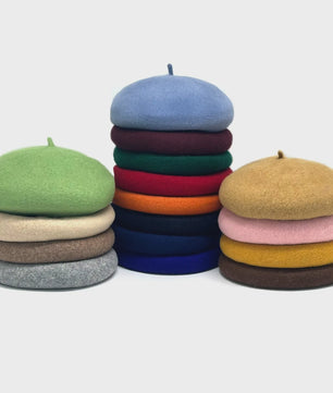 Dames Baret Hoed - Vintage Wol Baret Cap voor Herfst & Winter