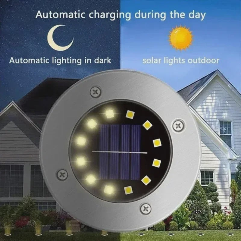 4x Solar Grondspots LED - Waterdichte Buitenverlichting voor Tuin, Terras & Oprit