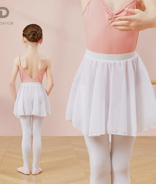 18 Colours Ballet Skirt Girls Toddler Kids Dance Chiffon Skirt Elastic Waist Short Dance Skirt for Girls Tutu Skirt for Ballet