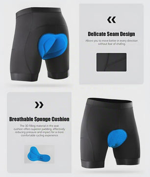 Heren Fietsbroek Performance met 3D Zeem - Ademend, Sneldrogend, 3 Zakken