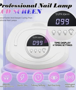 380W UV LED Nagel Lamp - 84 LEDs, Snellrogend & Automatische Sensor