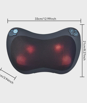 Elektrische Nekmassager Kussen met Warmte & Vibratie - Diepe Kneedmassage