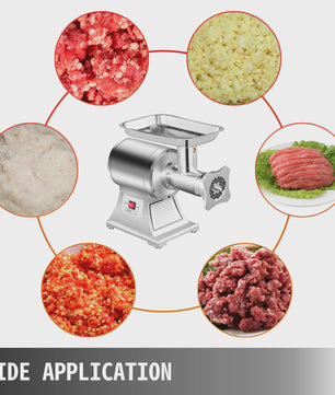 Krachtige 1100W Elektrische Vleesmolen - RVS Gehaktmolen & Food Processor
