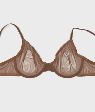 Luxe Kanten Lingerie Set: Transparante BH met Grote Cup en Bijpassende Slip