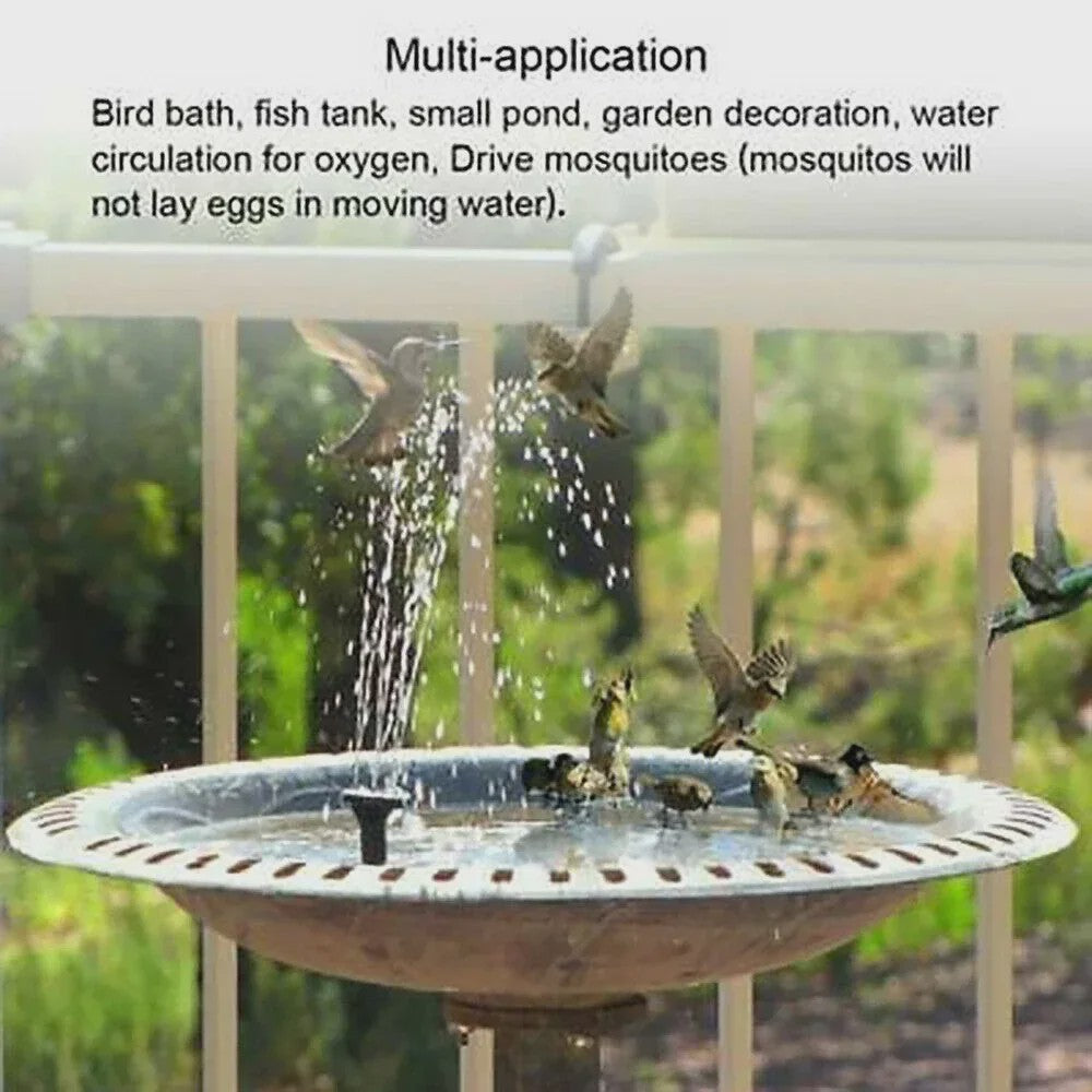 Drijvende Solar Fontein Pompen (13/16/18cm) - Verfraai Vogelbad & Tuinvijver