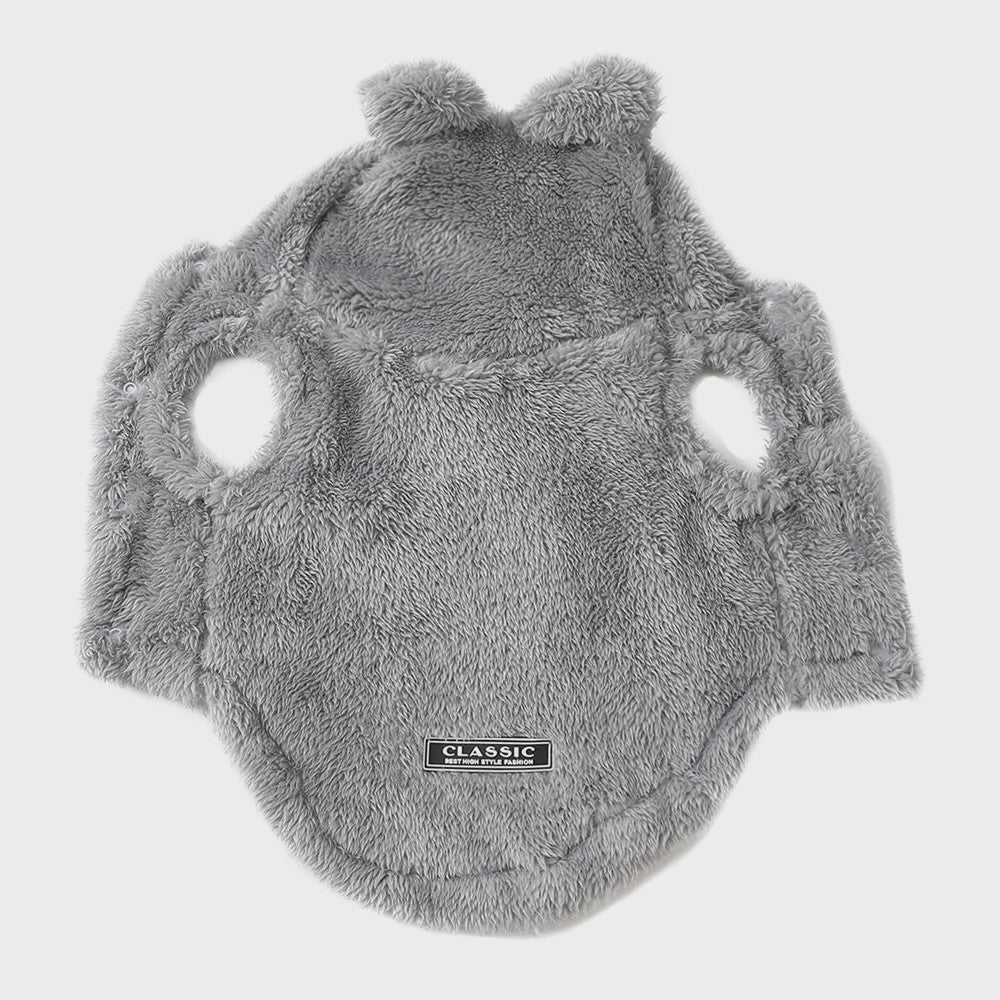 Schattige Fleece Hondenkleding met Capuchon - Winterjas voor Kleine en Middelgrote Honden & Katten