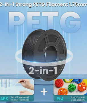 JAYO PETG 3D Printer Filament - 1.75mm Clear, 1.1kg, Hoge Taaiheid, Net Gewikkeld