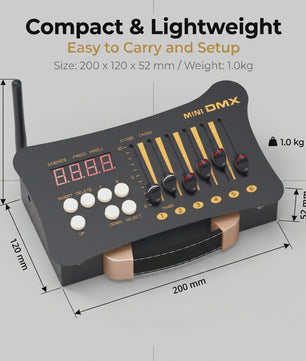 Mini DMX Controller 54 Kanalen - Professionele DJ & Stage Verlichting