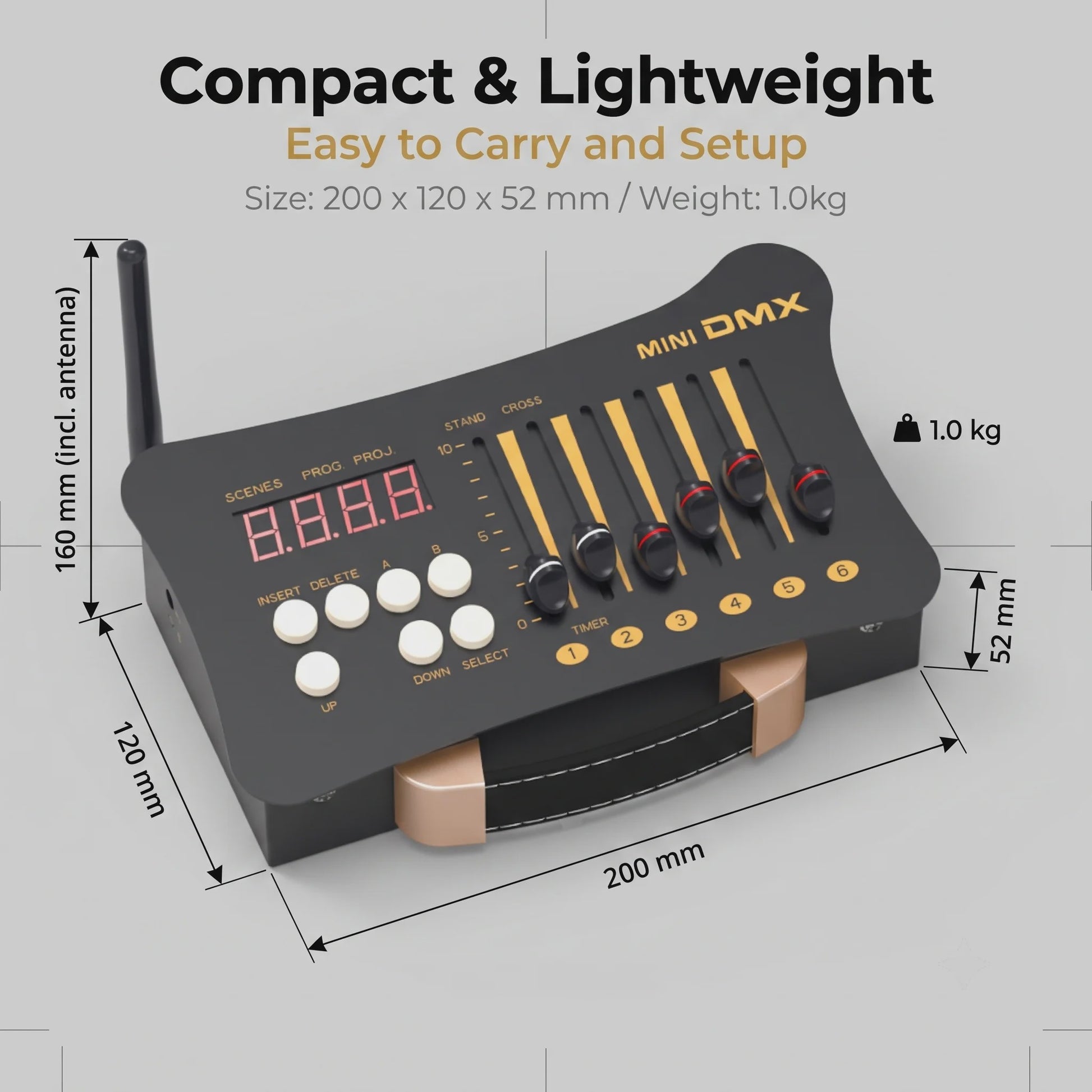 Mini DMX Controller 54 Kanalen - Professionele DJ & Stage Verlichting