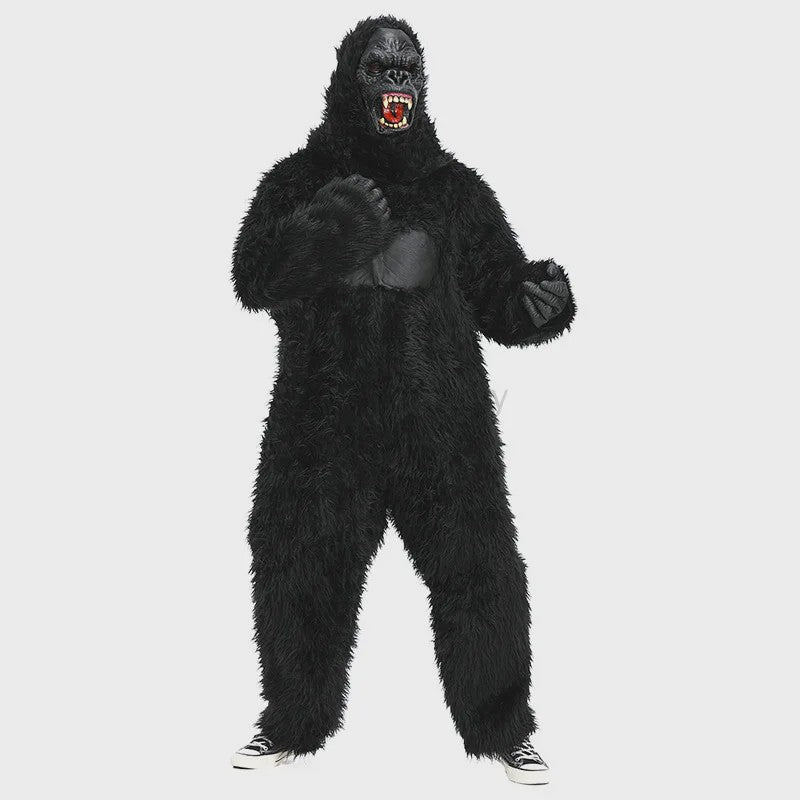 Unisex Gorilla Jumpsuit - King of the Jungle Halloween Kostuum
