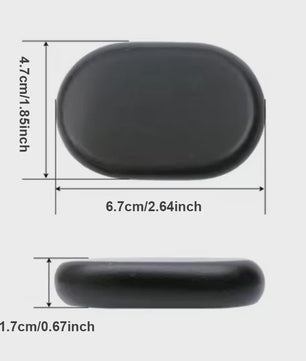 12 Pcs 4x6cm Spa hot Stone Beauty Stones Massage Lava Natural Stone Hot Relieve Stress RELAX jade massage set toe massage