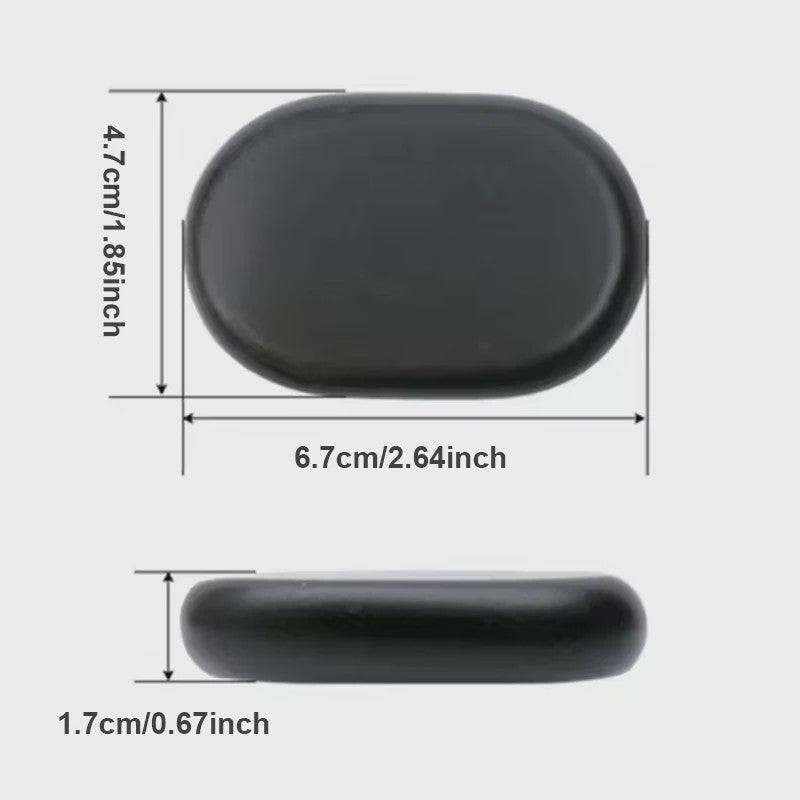 12 Pcs 4x6cm Spa hot Stone Beauty Stones Massage Lava Natural Stone Hot Relieve Stress RELAX jade massage set toe massage