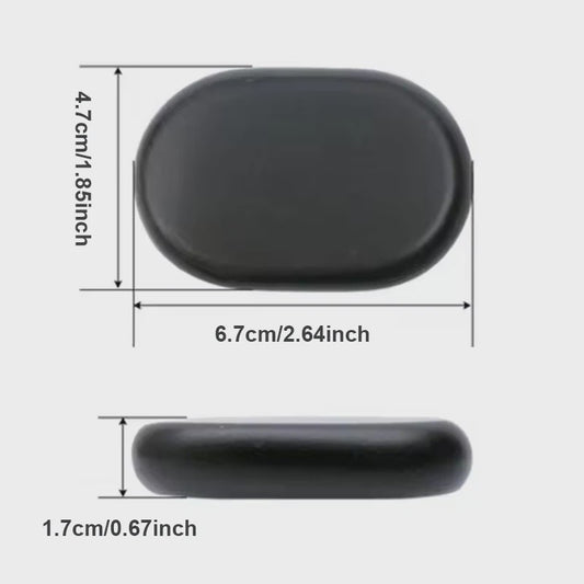 12 Pcs 4x6cm Spa hot Stone Beauty Stones Massage Lava Natural Stone Hot Relieve Stress RELAX jade massage set toe massage