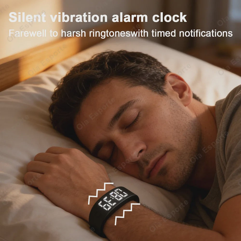 Smart Band HT30: Waterdichte LED Smartwatch met Stappenteller, Calorieënteller en Vibratiealarm