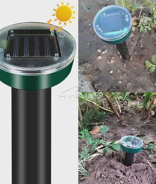 Solar Ongedierteverjager Sonic Ultrasoon - Mollen, Muizen & Knaagdieren Wekker