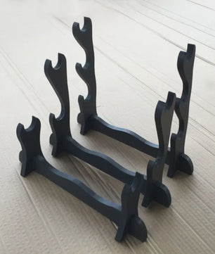 Houten Katana Standaard & Zwaardrek - Vloerdisplay voor Japanse Zwaarden en Sabels