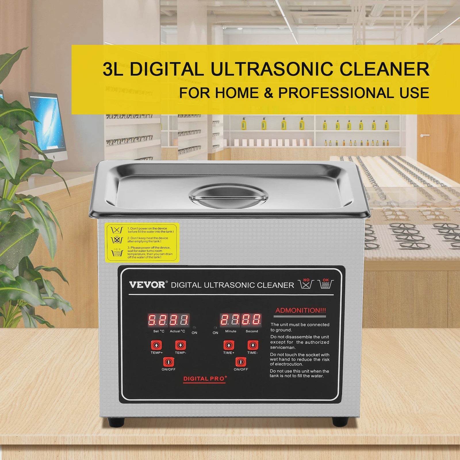 Professionele Ultrasone Reiniger - Krachtig & Efficiënt voor Diverse Toepassingen