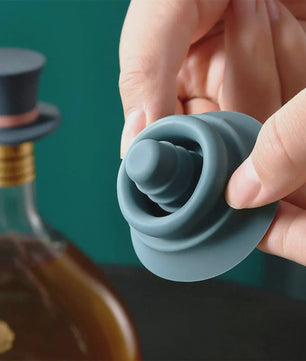 Unieke Wijnflesstopper 'Magic Hat' - Siliconen Afsluiting voor Flessen