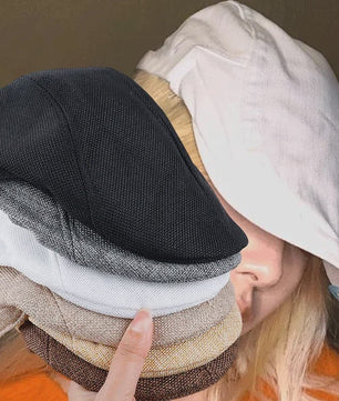 Stijlvolle Britse Baret Pet voor Heren - Retro Painter Cap voor Lente & Zomer