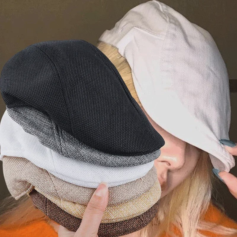 Stijlvolle Britse Baret Pet voor Heren - Retro Painter Cap voor Lente & Zomer