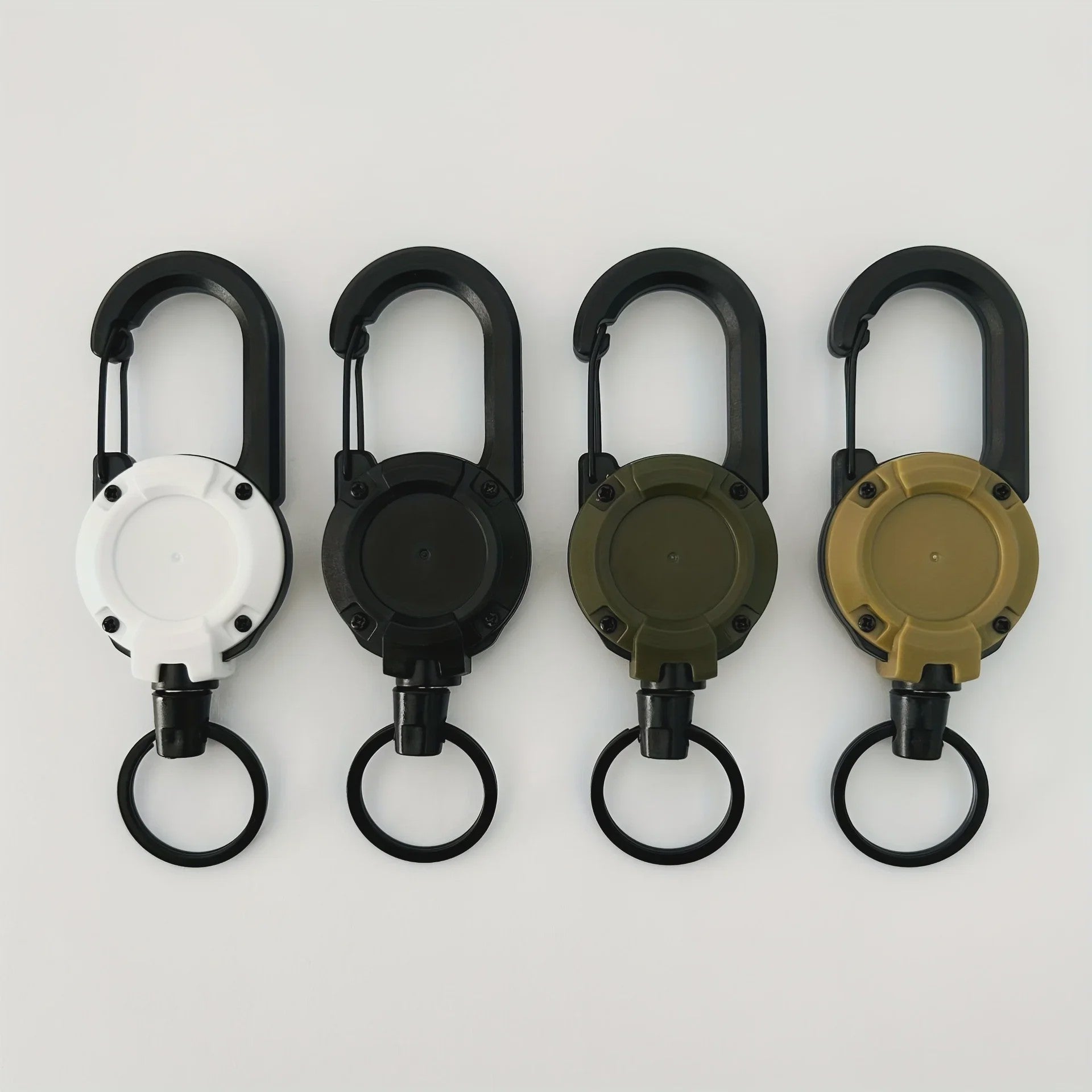 Intrekbare Sleutelhanger met Karabijnhaak - Heavy Duty Clip voor Tassen & Outdoor
