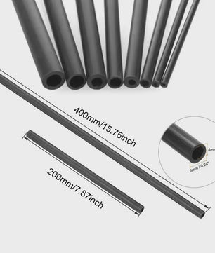 Carbon Fiber Holle Buis - Diverse Diameters & Lengtes voor DIY Projecten