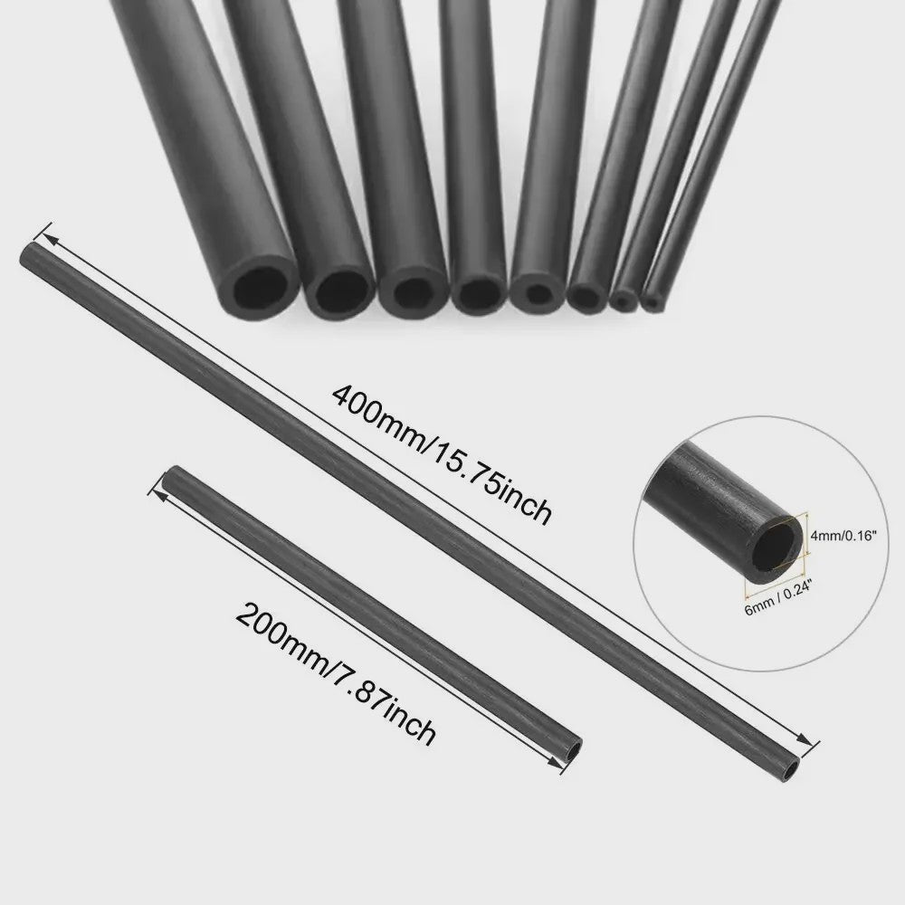 Carbon Fiber Holle Buis - Diverse Diameters & Lengtes voor DIY Projecten