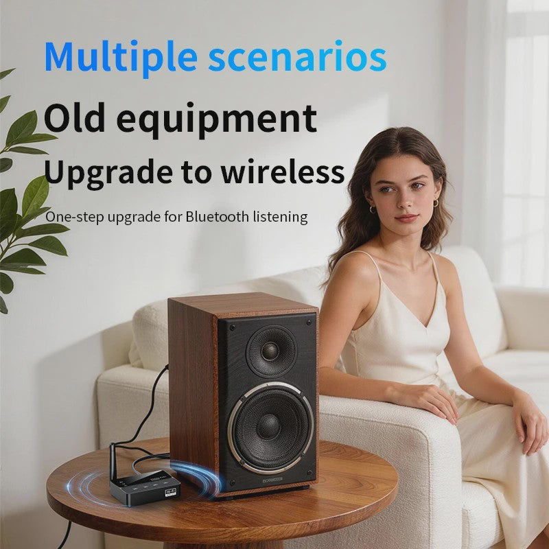 Bluetooth 6.0 Audio Adapter: Ontvanger & Zender met 3.5mm Aux/RCA