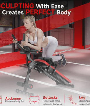 GartistGO Opvouwbare Buikspierbank met Verstelbare Schuinte - Full Body Workout voor Thuis