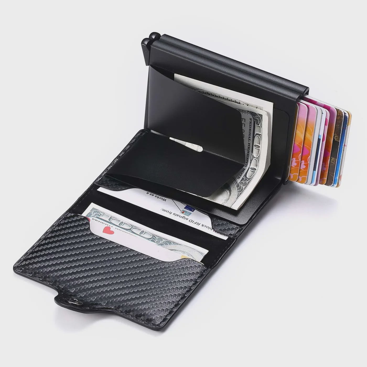 Slimme RFID Card Holder Portemonnee voor Heren - Compact & Veilig