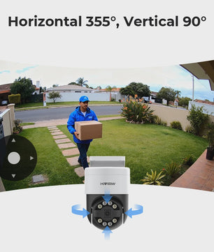 H.VIEW 8-Kanaals 4K/8MP Beveiligingscamera Systeem met PTZ & Humanoid Detectie - Complete Kit