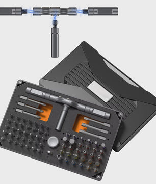 74-delige Ratel Schroevendraaierset met T-Handvat - Magnetisch Precisie Bit Kit voor Reparatie