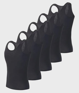 Heren Katoenen Tanktop - Comfortabele Fitness Vest met Ruime Maten