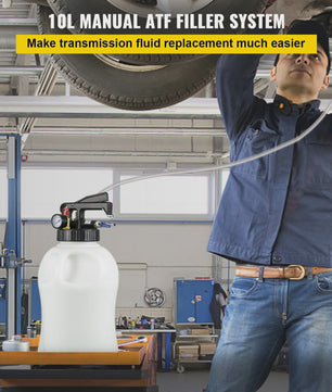 10L ATF Transmissievloeistof Pomp met Drukregelaar en 14 Adapters