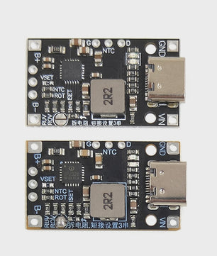 2S/3S Lithium Batterij Laadmodule met Balancering, Type-C USB & Snellaadfunctie