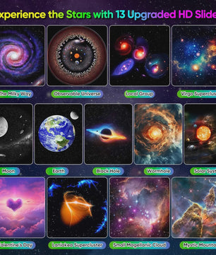 Galaxy Projector Pro: 360° Sterrenhemel & Melkweg Projector met 13 Thema's