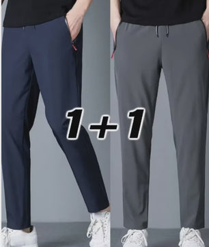 Herfst/Winter Heren Joggingbroek - 2-Pack Casual Stretch Broek met Elastische Taille