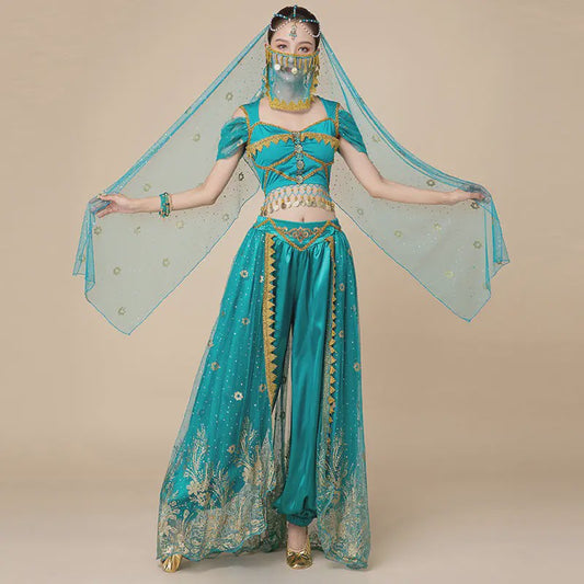 Prachtig Belly Dance Kostuum - Princess Stijl Outfit voor Dames | Dans, Feest & Halloween