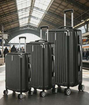3-delige Hardcase Koffer Set: Lichtgewicht ABS Trolley met TSA Slot en Spinner Wielen